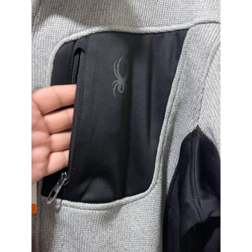 Spyder Men's Relaxed Fit Full Zip Jacket, XXL, Gray, New - Picture 13 of 14